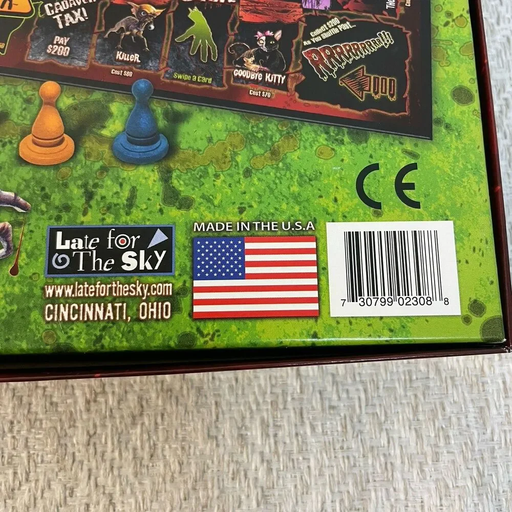Late for the Sky zombie opoly